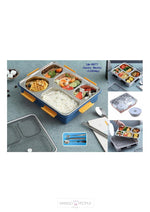Load image into Gallery viewer, Stainless Steel Tiffin /Lunch Box With 5 Compartments For Kids And Adults - 1280Ml Lunch
