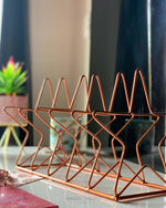 Load image into Gallery viewer, Star Rose Gold Desk Accessory Magazine/Book Holder Home & Living Moradabad