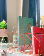 Load image into Gallery viewer, Star Rose Gold Desk Accessory Magazine/Book Holder Home & Living Moradabad