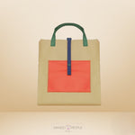 Load image into Gallery viewer, Vogue Wow Tote Bag Beige