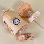 Load image into Gallery viewer, Submarine Style Water Bottle With Straw And Strap - 500Ml