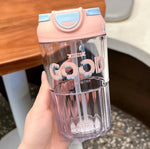 Load image into Gallery viewer, Summer Sipper Vacuum Glass Mug - 480Ml Peach