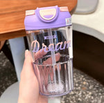 Load image into Gallery viewer, Summer Sipper Vacuum Glass Mug - 480Ml Purple