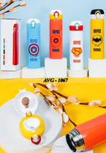 Load image into Gallery viewer, Superhero Theme Stainless Steel Vacuum Sipper Flask Bottle Water Bottles Flasks Sipper Water Bottle