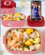 Load image into Gallery viewer, Themed Stainless Steel Lunch Box - 700Ml With Complimentary Gift And Mobile Holder On The Lid