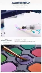 Load image into Gallery viewer, Tin Box With 24 Solid Watercolor Paint Set - Multicolor Art Studio Drawing And Painting Set