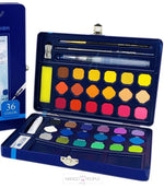 Load image into Gallery viewer, 36 Pieces Of Water Color Paint Box (Colors And Pigments) Art Studio Drawing Painting Set