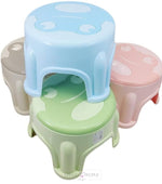 Load image into Gallery viewer, Unbreakable Round Shaped Frog Design Plastic Stool For Kids
