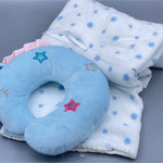 Load image into Gallery viewer, Unicorn Baby Blanket And Pillow Set Blanket Mango People Local Blue