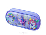Load image into Gallery viewer, Unicorn Themed Multi-Purpose Pencil Pouch -Purple