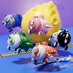 Load image into Gallery viewer, Airplane-Shaped Water Bottle For Kids With Strap And Straw - 500Ml