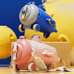 Load image into Gallery viewer, Airplane-Shaped Water Bottle For Kids With Strap And Straw - 500Ml