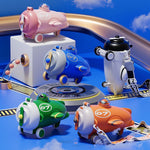 Load image into Gallery viewer, Airplane-Shaped Water Bottle For Kids With Strap And Straw - 500Ml