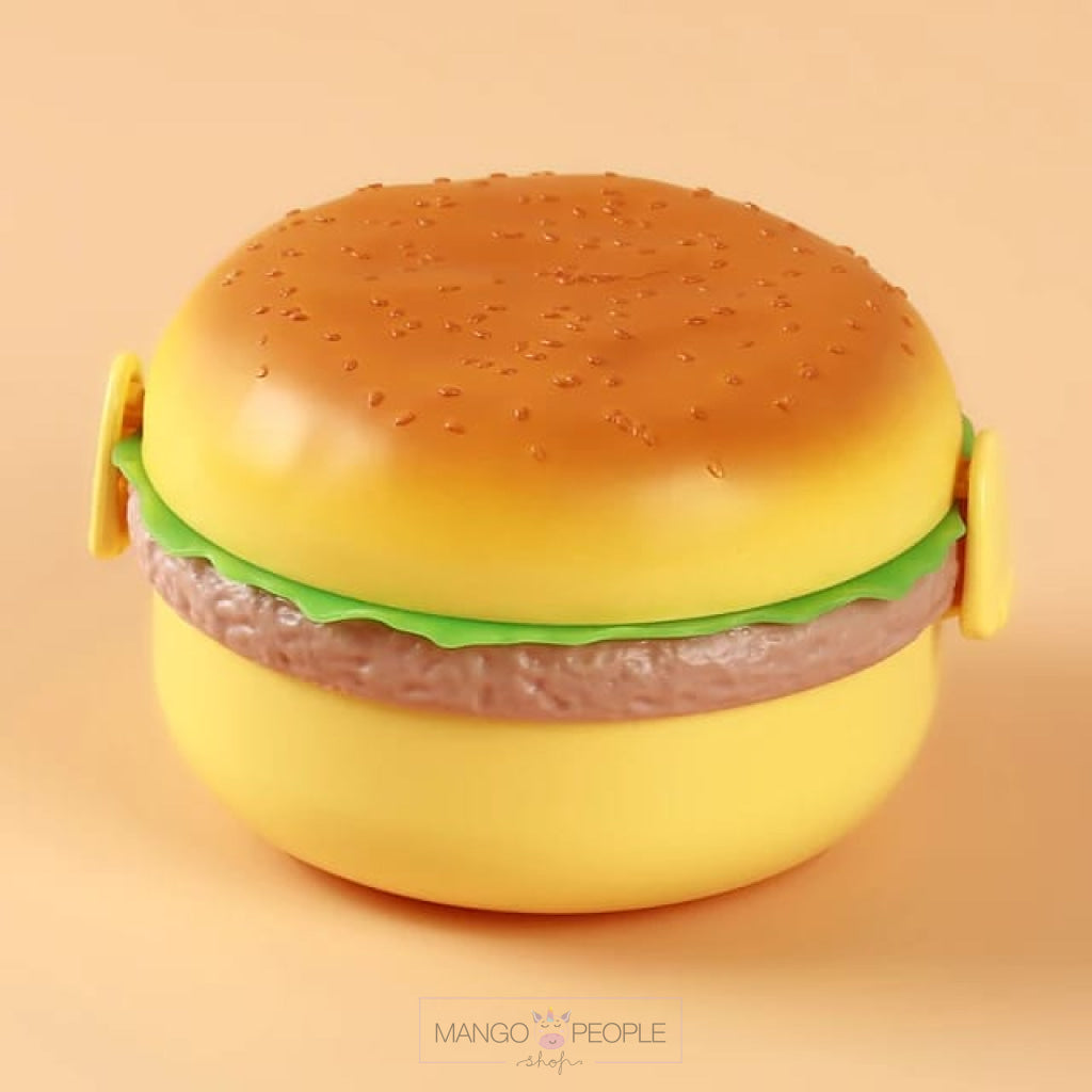Unique Design Burger Shape Lunch Box For Kids - 600Ml Tiffin