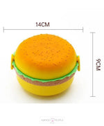Load image into Gallery viewer, Unique Burger Shape Lunch Box - Yellow Tiffin
