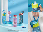 Load image into Gallery viewer, Water Bottle With Sipper Antileak Pop Button Lid - 630 Ml Cute Design Bottles