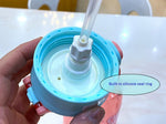 Load image into Gallery viewer, Water Bottle With Sipper Antileak Pop Button Lid - 630 Ml Cute Design Bottles