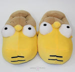 Load image into Gallery viewer, Weird Simpson Winter Warm Plush Indoor Slippers