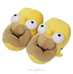 Load image into Gallery viewer, Weird Simpson Winter Warm Plush Indoor Slippers
