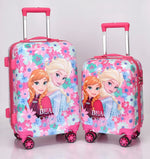 Load image into Gallery viewer, Kids Travel Trolley Suitcase Set