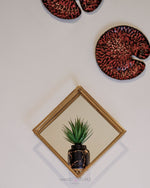 Load image into Gallery viewer, Geometric Mirror Wall Hanging Cum Shelf Home & Living Mango People Local