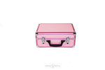 Load image into Gallery viewer, Mini Makeup Train Case with Lights - Pink Professional Makeup Trolley Queens Vanity