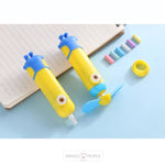 Load image into Gallery viewer, Minion Electrical Eraser Cum Fan Fan Mango People Local