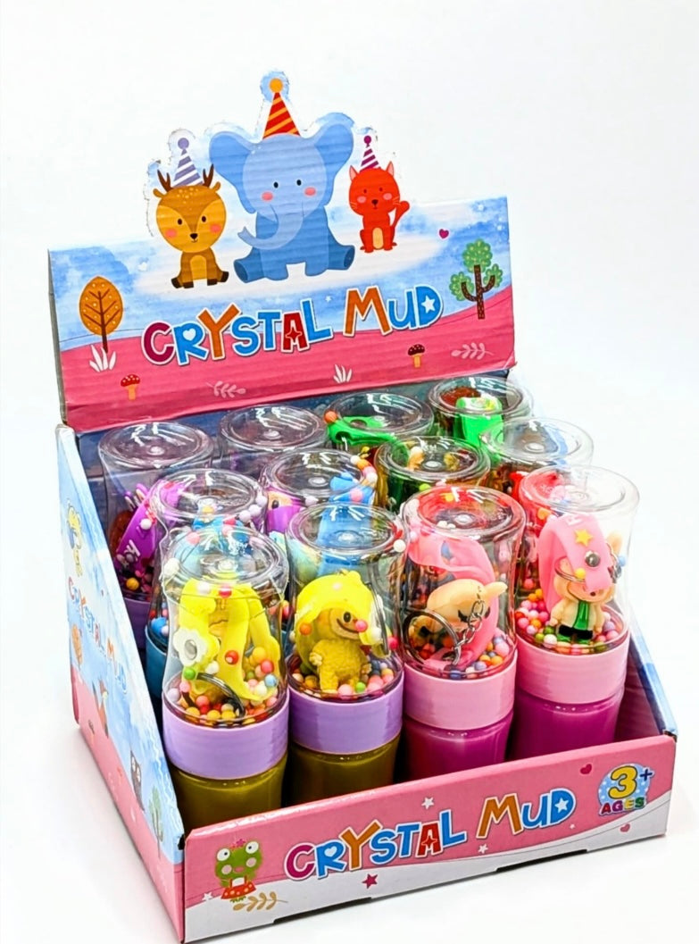 Crystal Mud Keychain Surprise