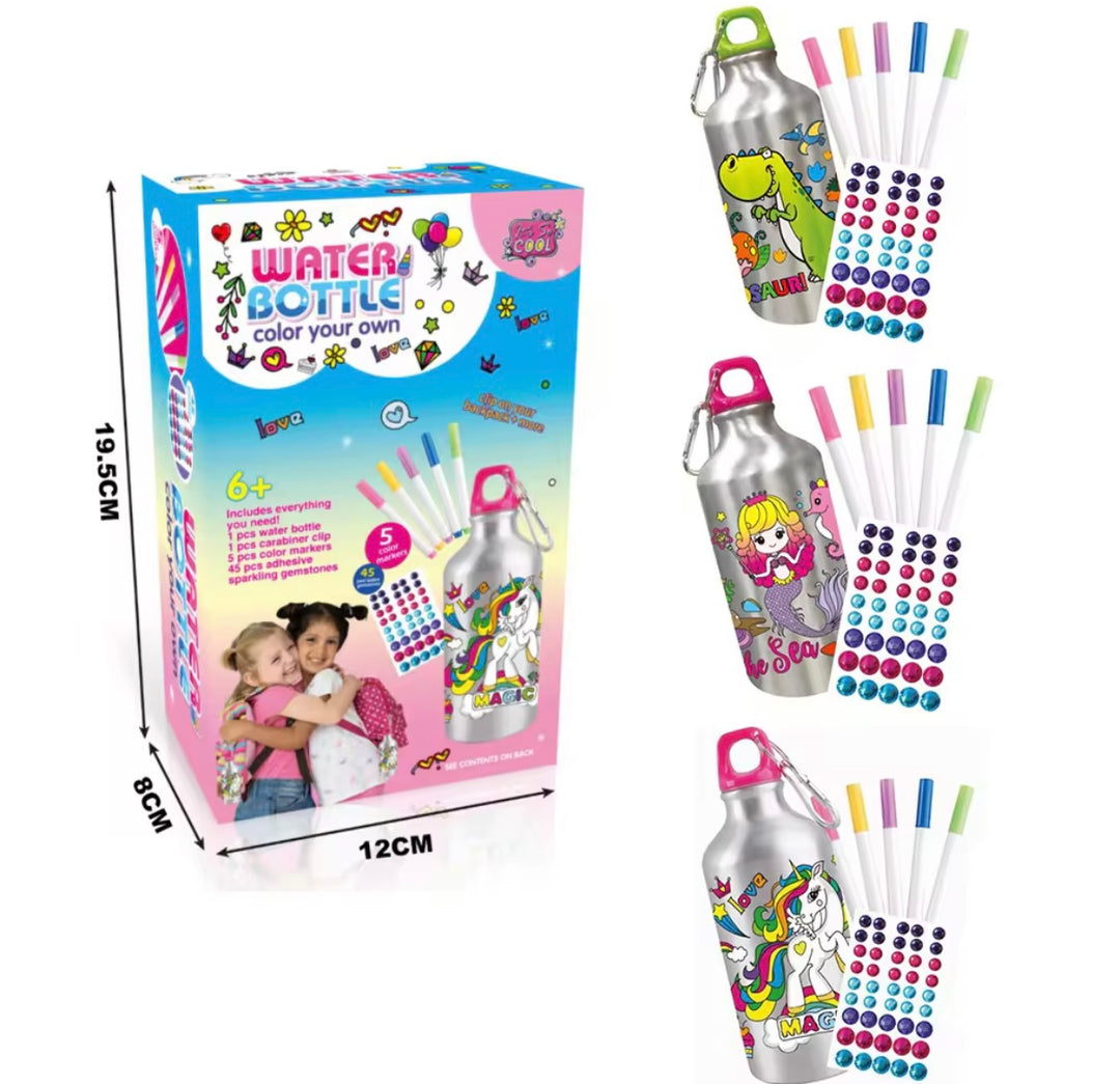 Color-Your-Own Water Bottle Kit