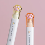 Load image into Gallery viewer, CAT PAW TOPPER DESIGN HIGHLIGHTER PEN SET - 12-in-6 HIGHLIGHTERS