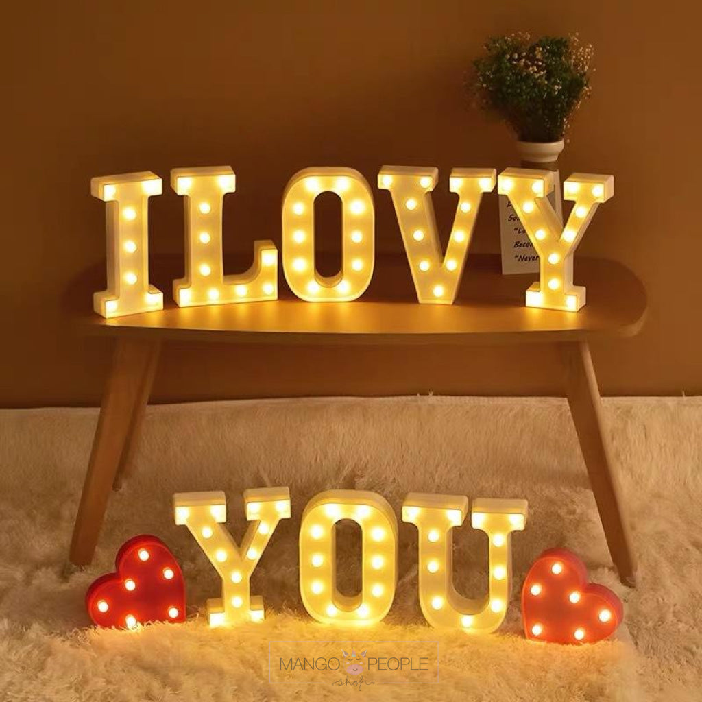 26 Letter Alphabet LED Marquee Light Marquee Light Mango People Local 