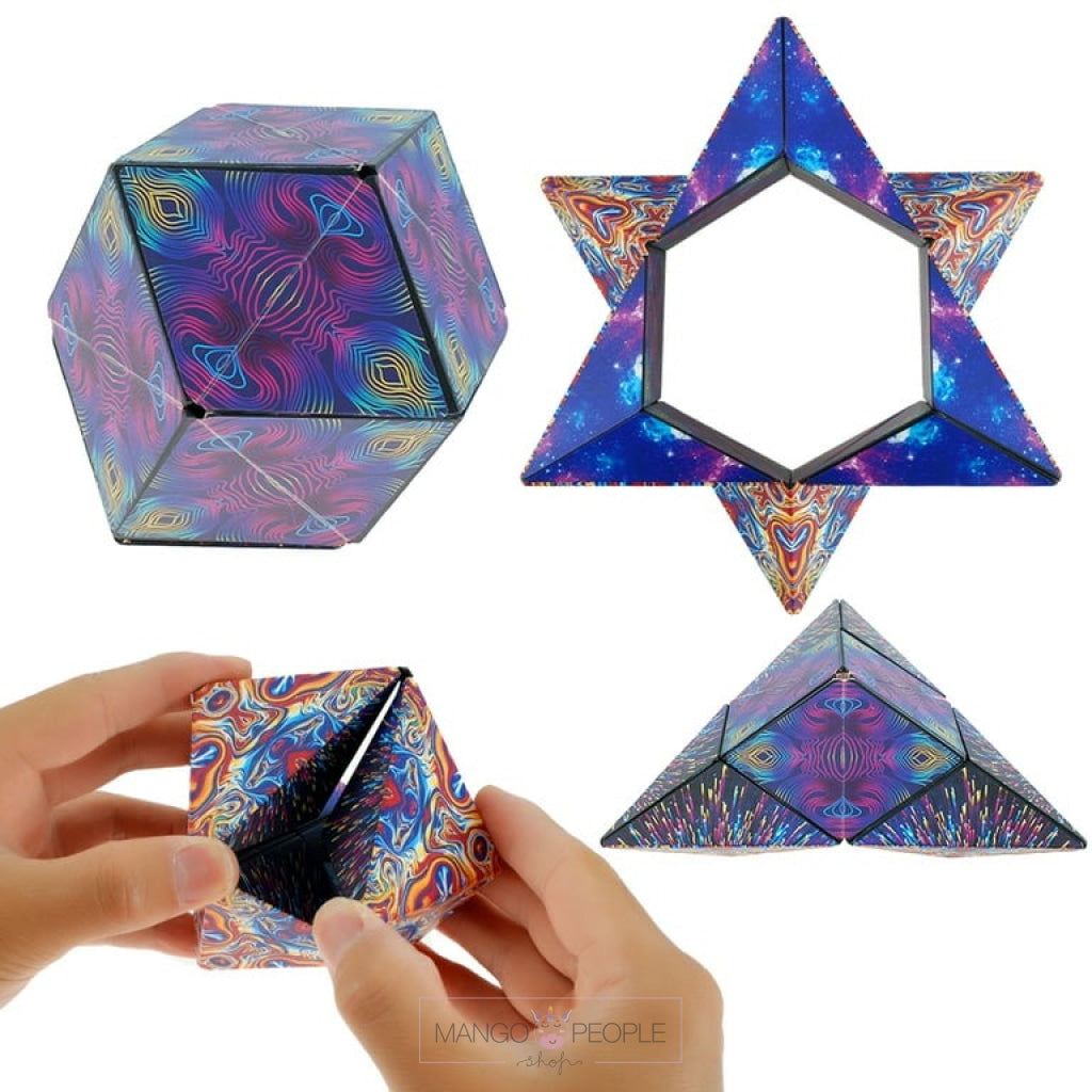 Magic Magnetic Cosmic Cube With 72 Shapes