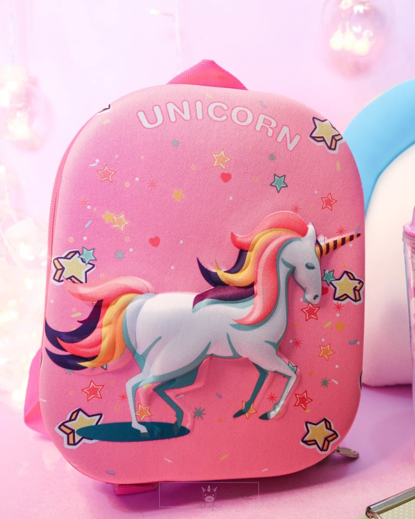 3D Unicorn Backpack & Pencils Organiser Bag iBazaar 