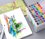 Load image into Gallery viewer, Dual Tip Twin Head Marker Pen Set For Kids &amp; Adults Sketching Markers And Highlighters
