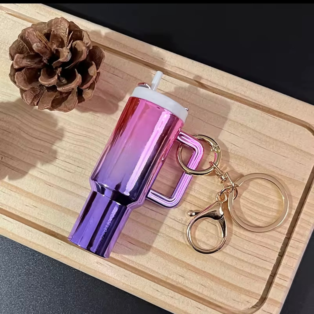 Rainbow Shine Tumbler Keychain