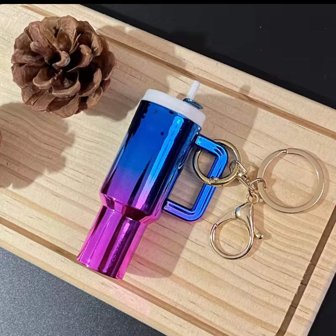 Rainbow Shine Tumbler Keychain