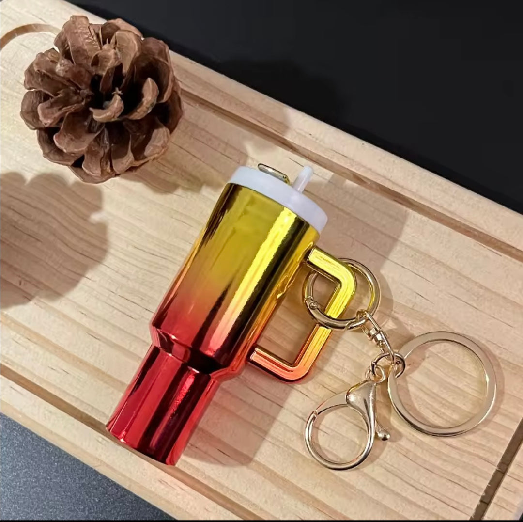 Rainbow Shine Tumbler Keychain