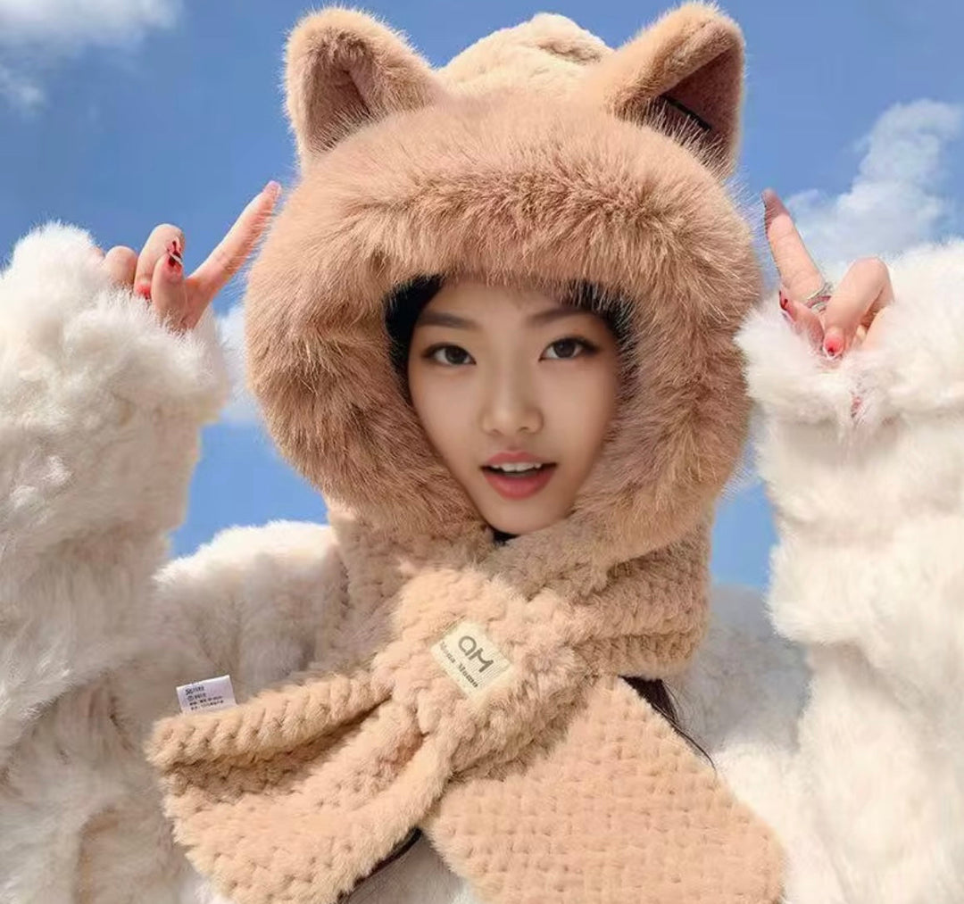 FuzzyWarm Fur Winter Cap