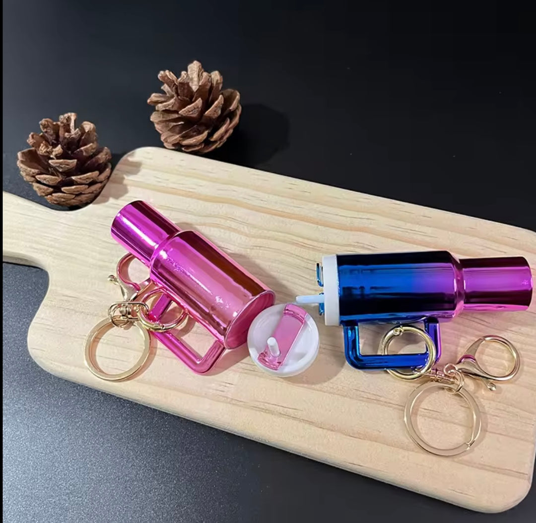 Rainbow Shine Tumbler Keychain