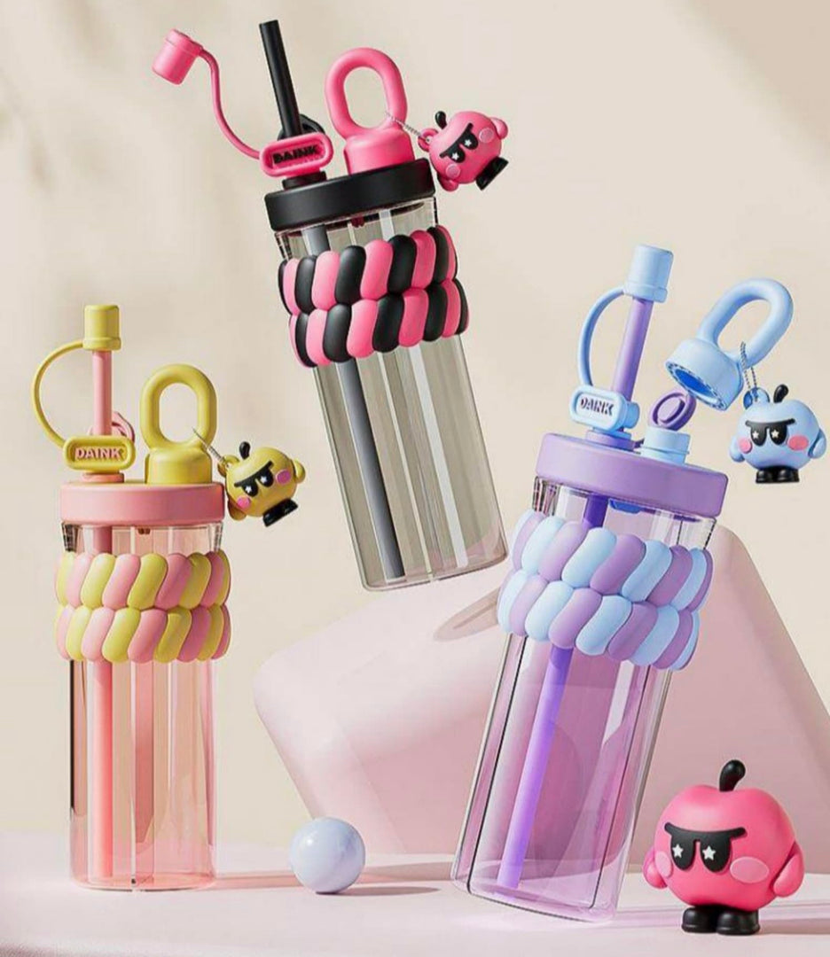 Kawaii Buddy Straw Bottle
