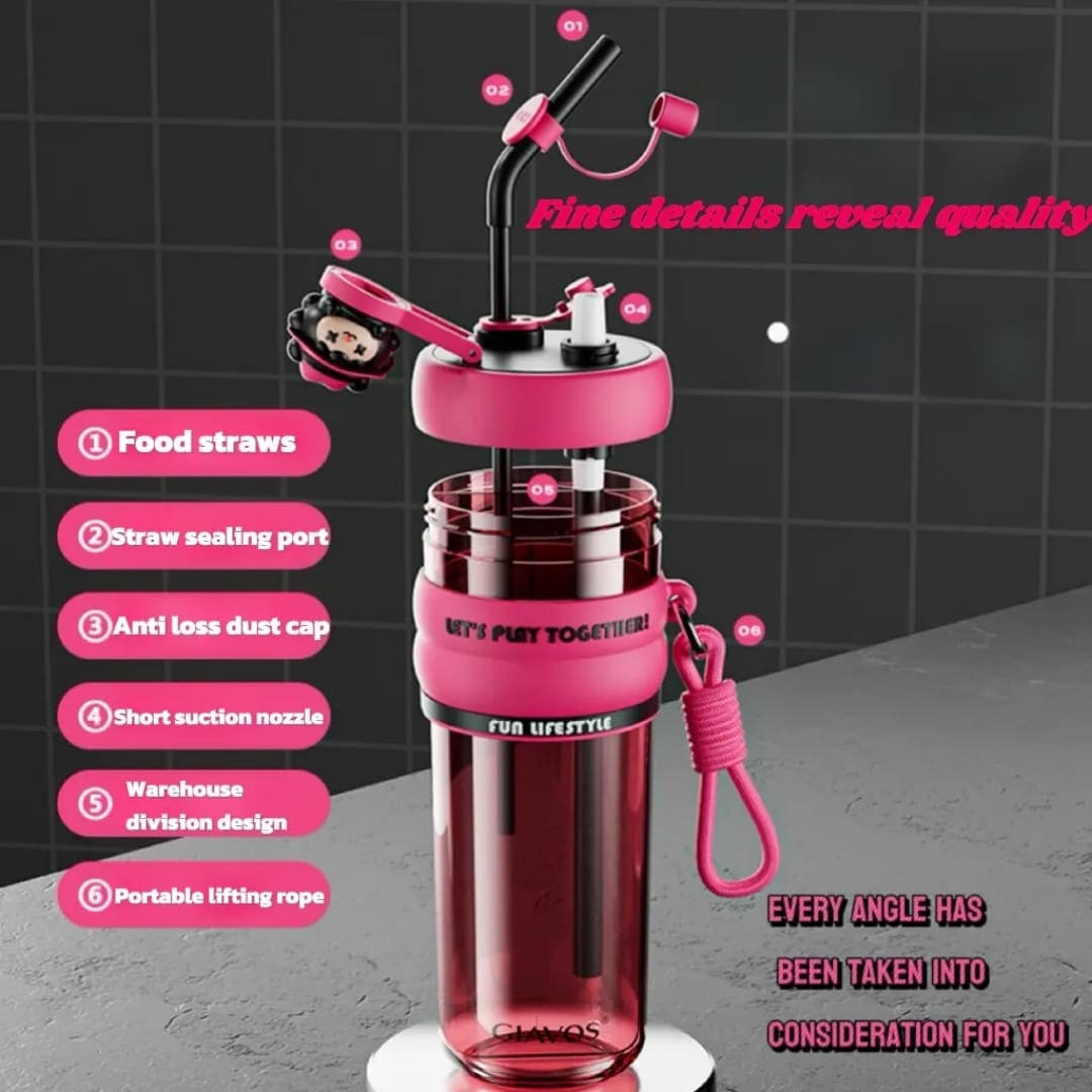 Monster Buddy Water Bottle – 820ML Fun & Quirky Sipper