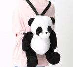 Load image into Gallery viewer, Huggy Panda Plush Backpack – Adorable &amp; Comfy Carry
