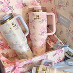 Load image into Gallery viewer, Stanley x Love Shack Fancy – Floral Charm Tumbler with Bow Straw