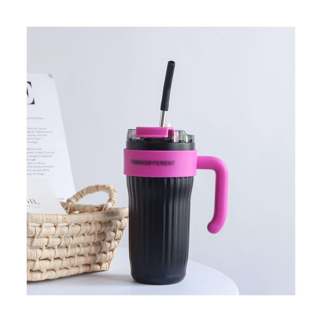 Sippy Quirks – Designer Handle Tumbler with Straw
