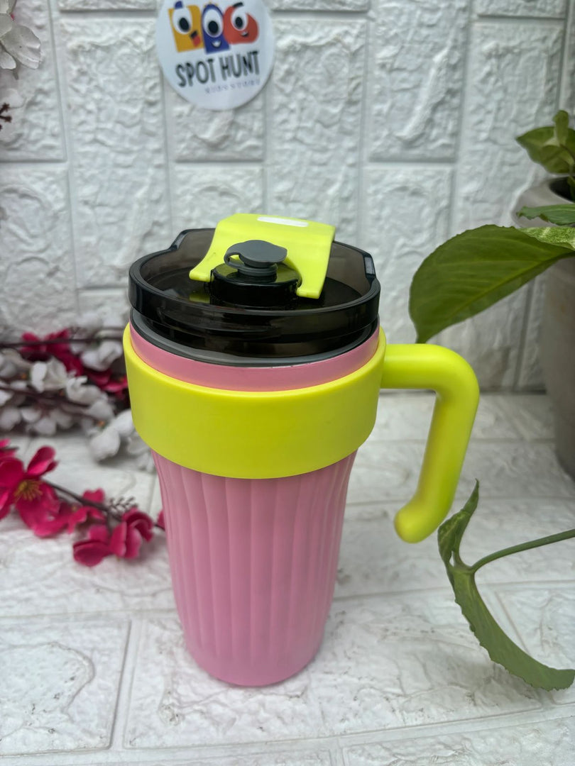 Sippy Quirks – Designer Handle Tumbler with Straw