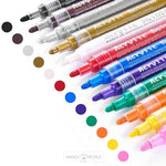 Load image into Gallery viewer, Acrylic Marker Set Of 12 Vibrant Colors Markers And Highlighters