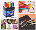 Load image into Gallery viewer, Acrylic Marker Set Of 24 Vibrant Colors - Multicolor