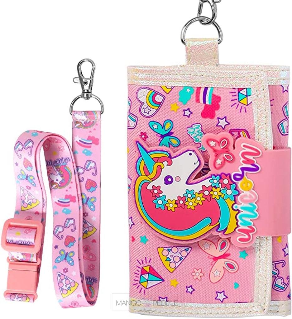 Adorable And Colorful Premium Quality Canvas Cross Body Clutch Wallet For Kids