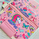 Load image into Gallery viewer, Adorable And Colorful Premium Quality Canvas Cross Body Clutch Wallet For Kids
