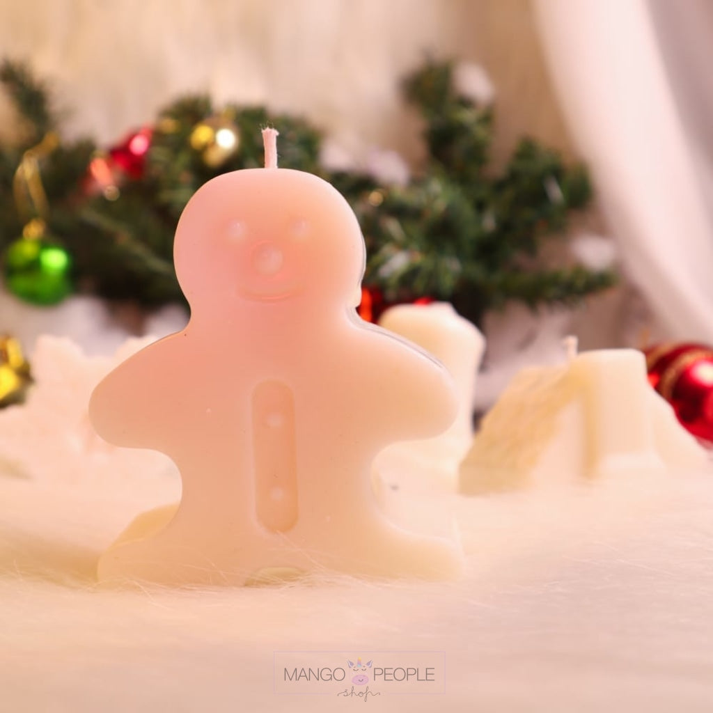 Gingerbread Man Shaped Scented Christmas Decorative Candles